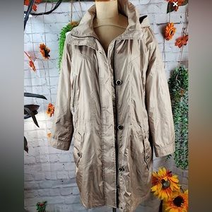 FUCHS SCHMITT Germany Hooded Trench Coat Jacket